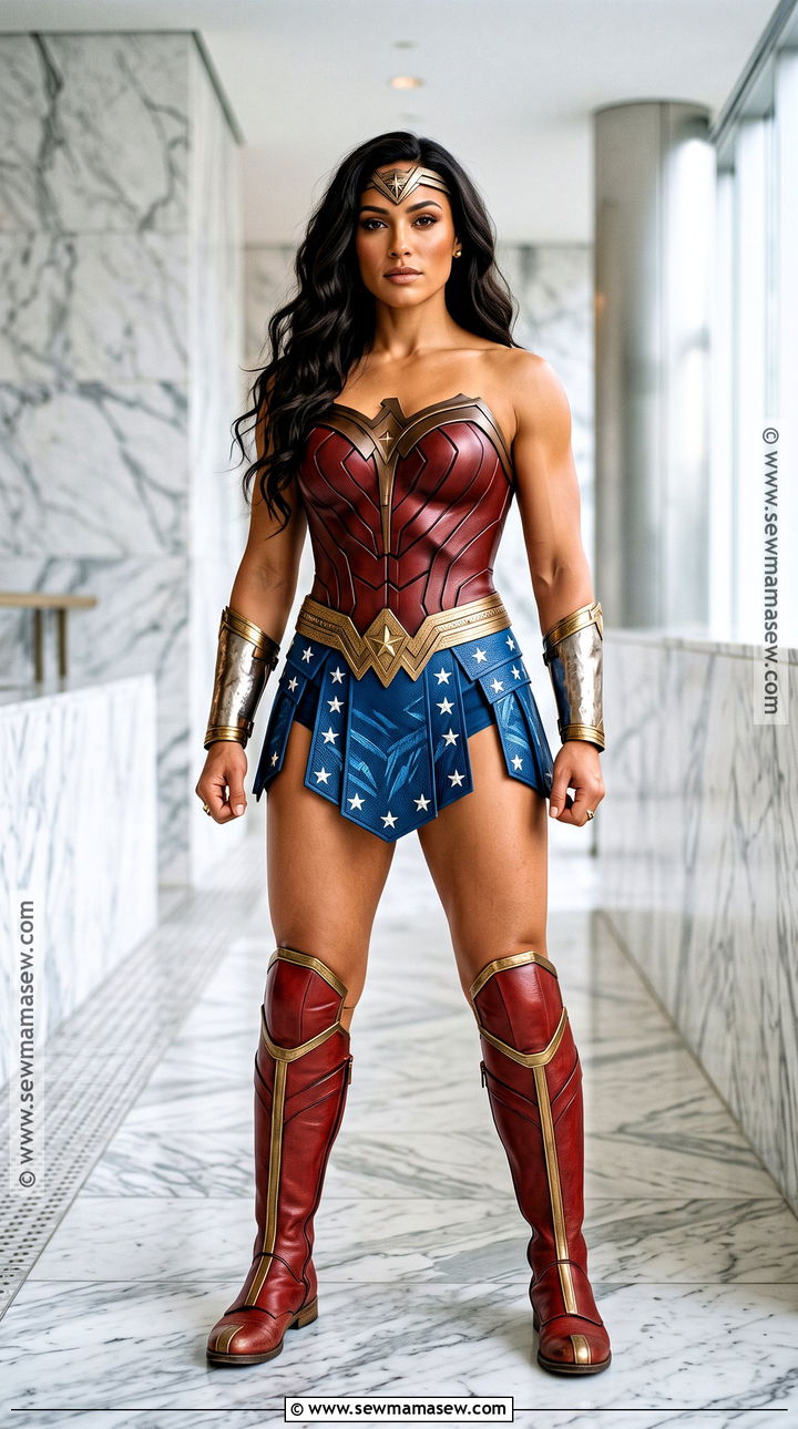 Wonder Woman Costume With Red And Blue Armor - 30 superhero costume ideas