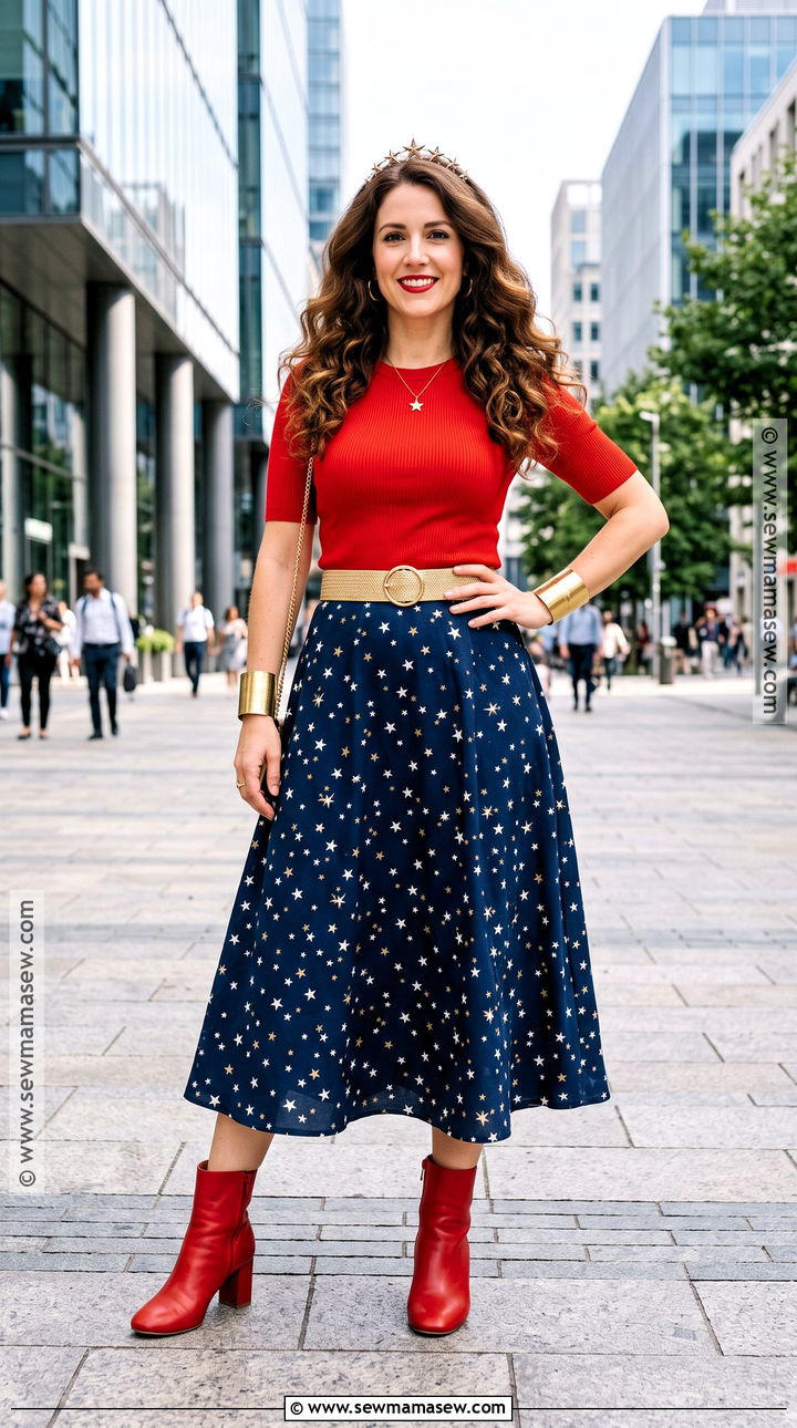 Wonder Woman Costume With Red And Blue Outfit - 35 iconic brunette halloween costumes