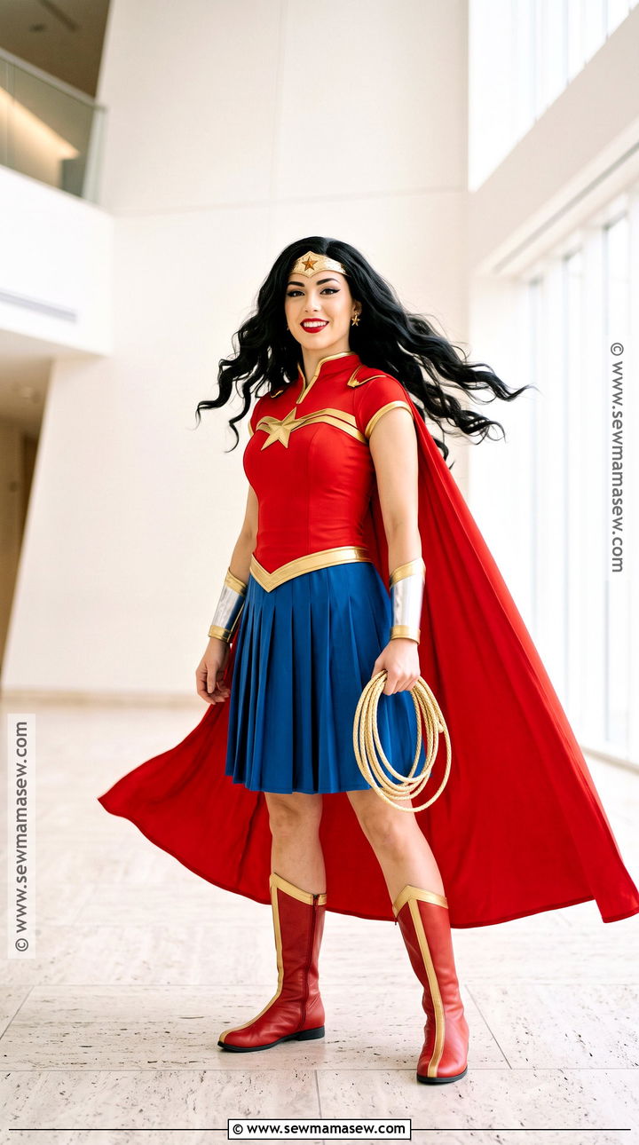 Wonder Woman Costume With Red And Blue Outfit - 35 woman halloween costumes