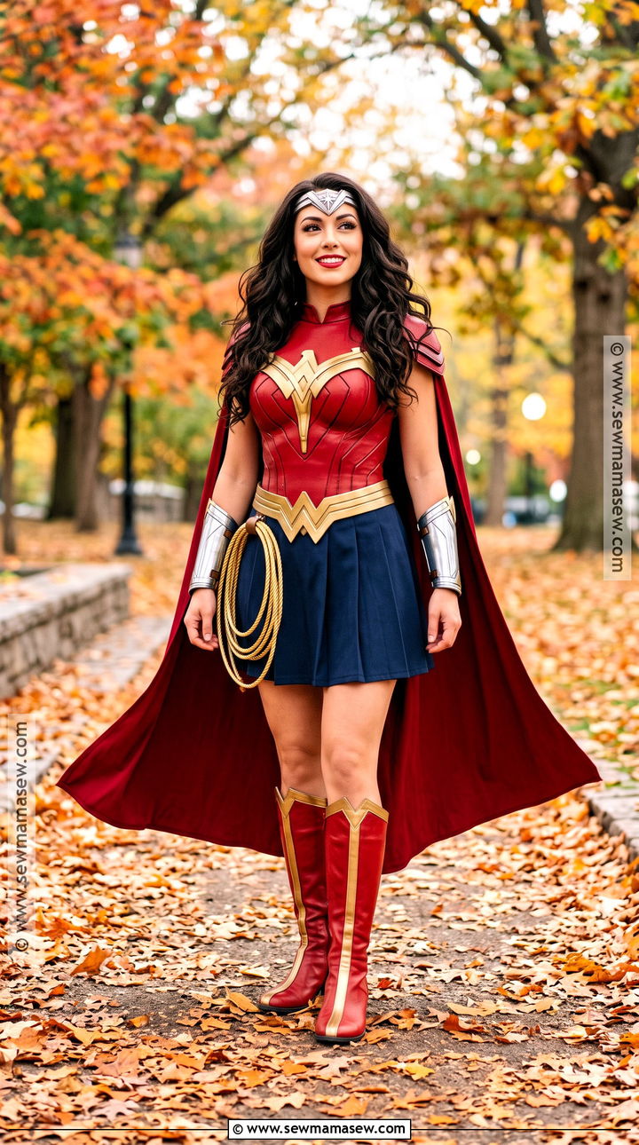 Wonder Woman Costume With Red Cape - 50 wonder woman costume ideas