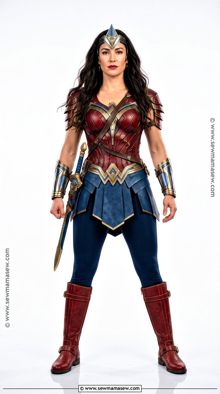 Wonder Woman Costume With Warrior Armor - 30 dc costumes for females