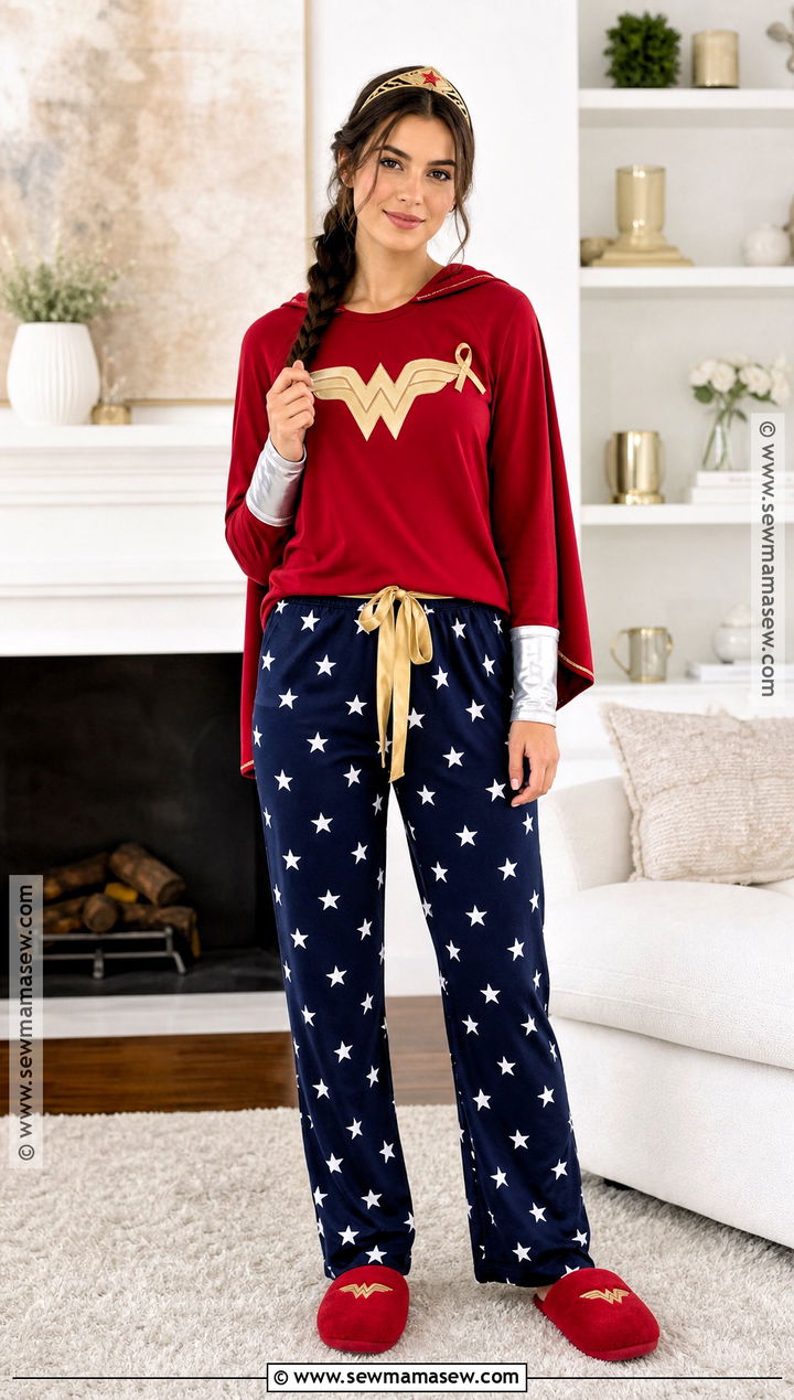 Wonder Woman Pajama Costume With Cape - 50 wonder woman costume ideas