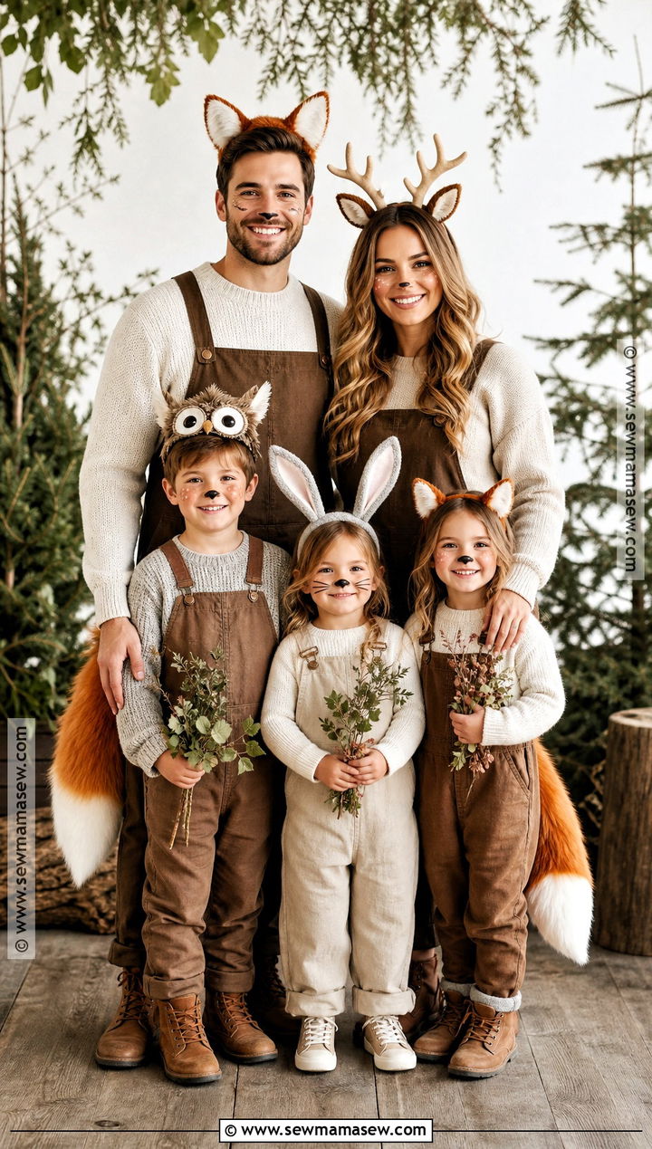 Woodland Animal Family Costume - 45 cute costumes