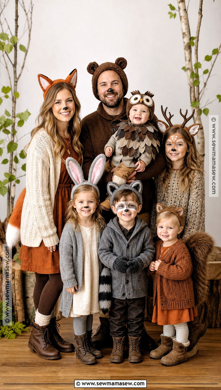Woodland Animal Family Costume - 45 family costumes