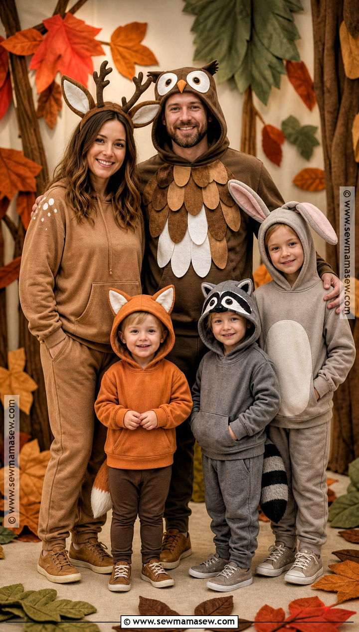 Woodland Animal Family Costume With Toddler - 35 family halloween costumes with for toddlers