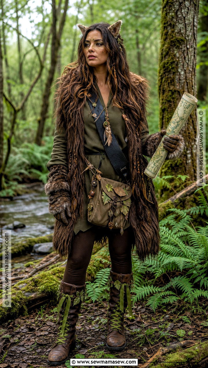 Woodland Chewbacca Costume With Leaf Details - 30 chewbacca costume ideas for women