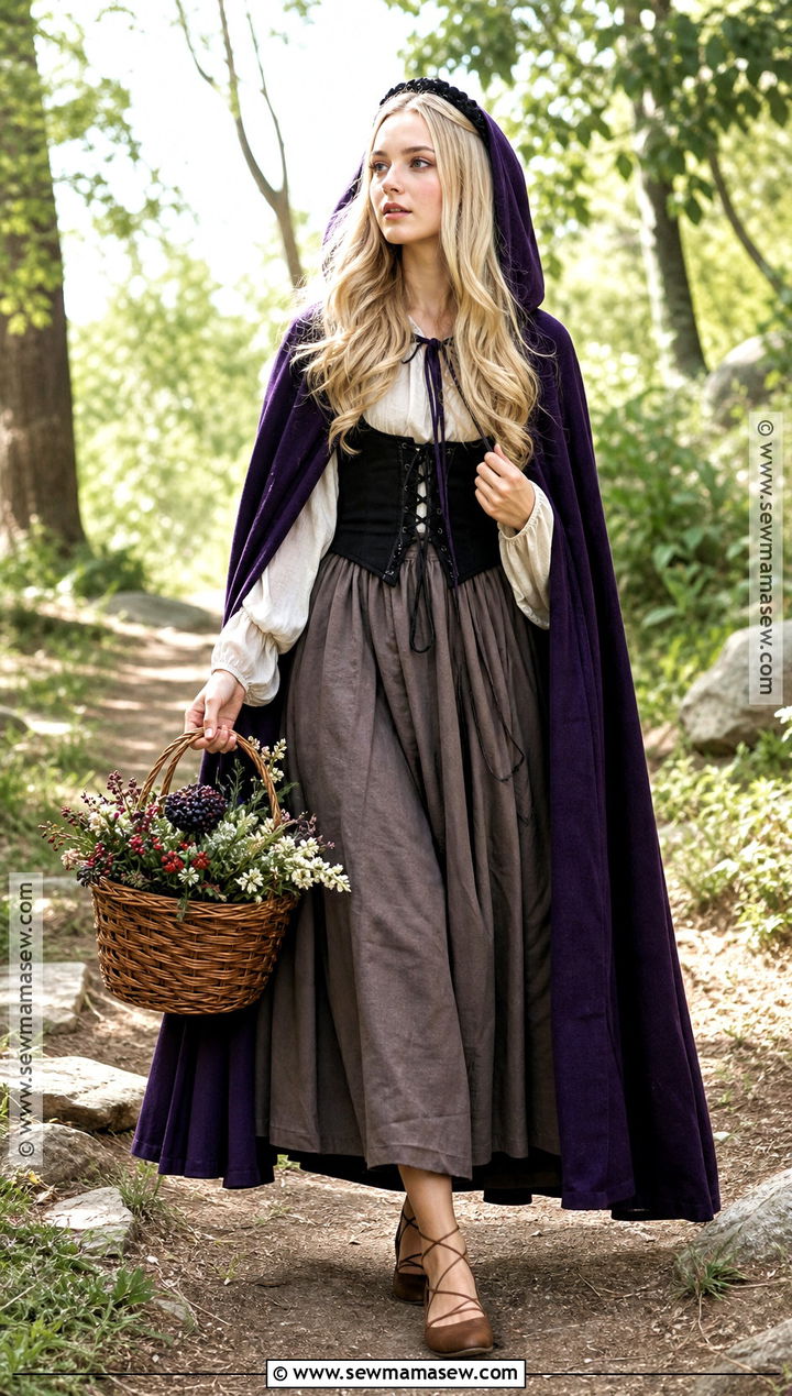 Woodland Cloak Aurora Costume - 35 Aurora Sleeping Beauty Costume Ideas