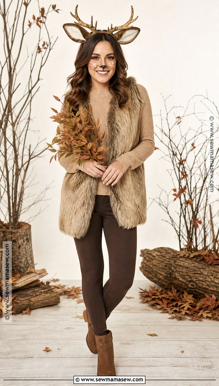 Woodland Deer Costume - 40 low effort halloween costume ideas