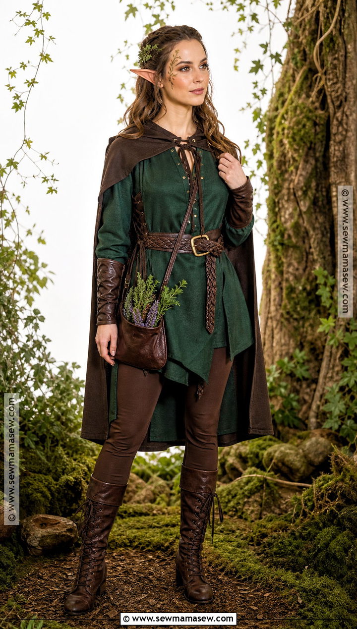 Woodland Elf Costume With Green Tunic - 30 dress up costumes