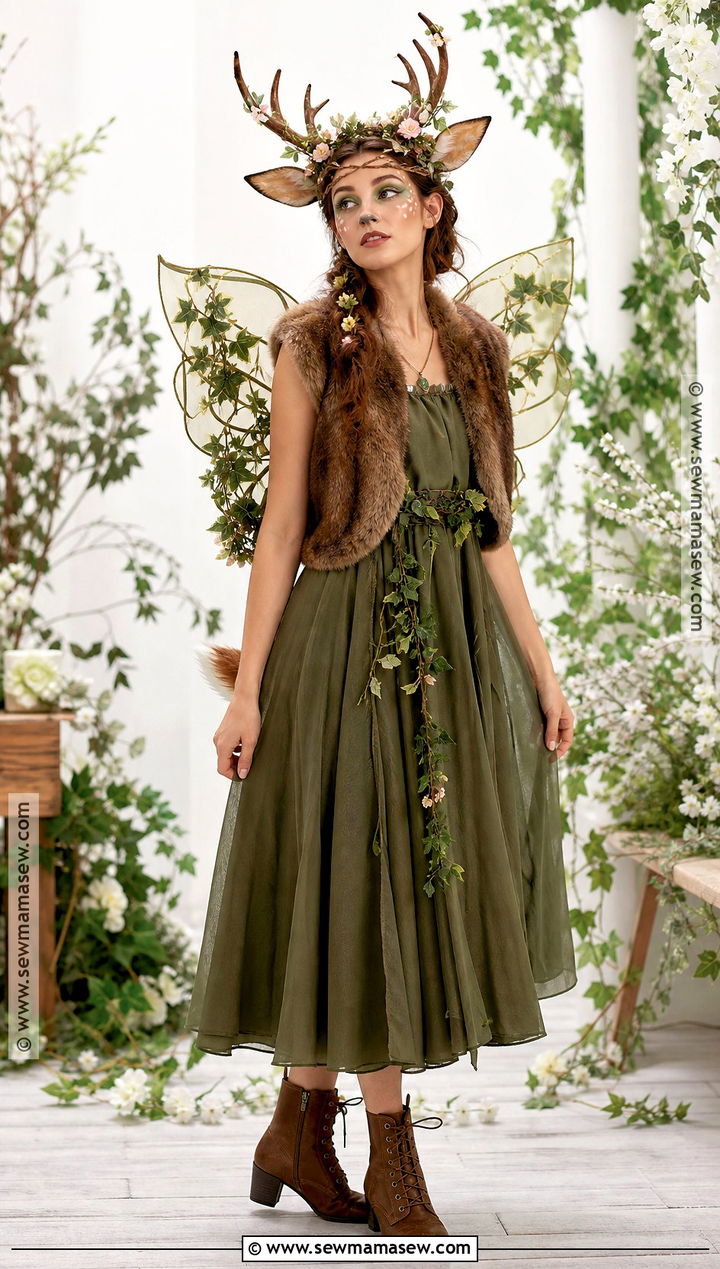 Woodland Fairy Deer Costume - 30 deer halloween costumes for women