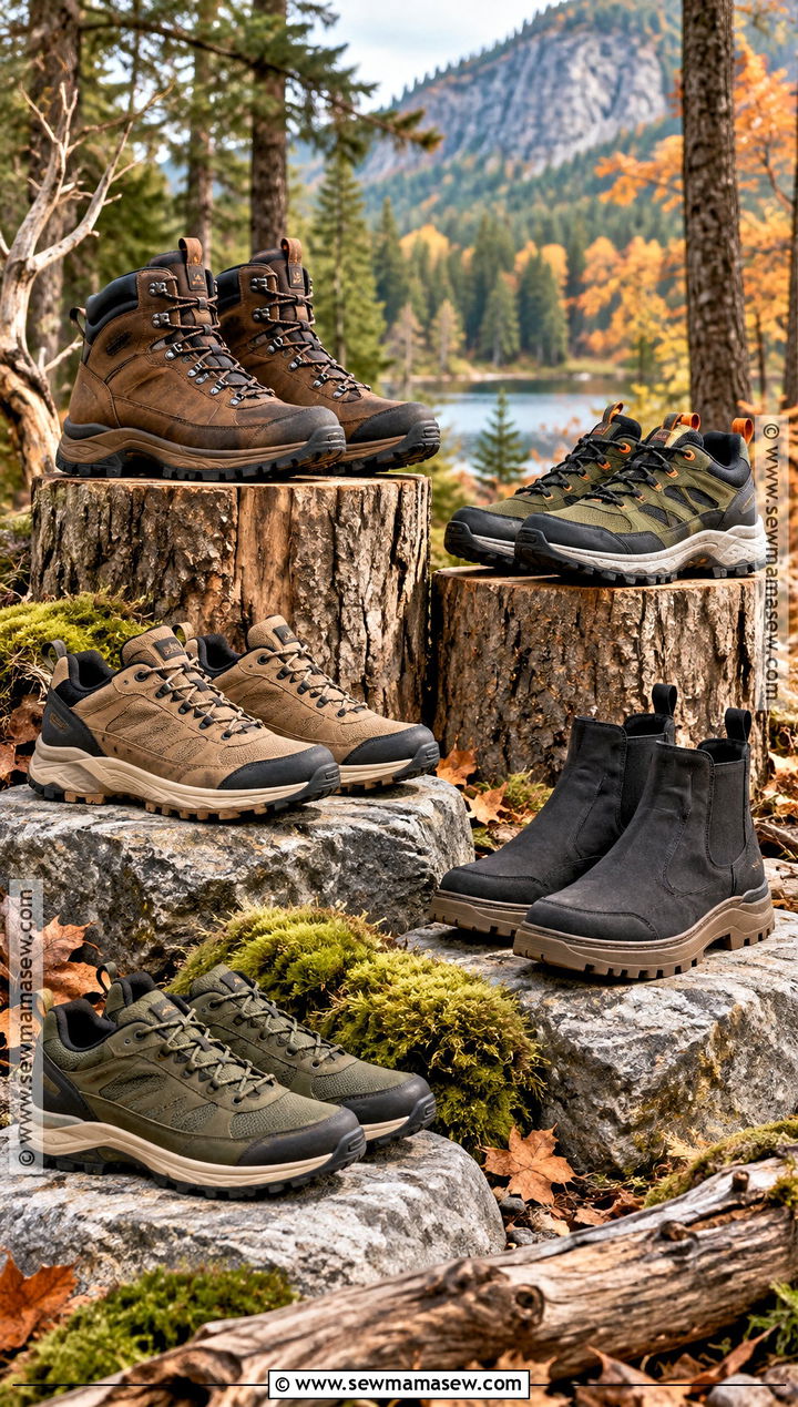 Woodland Fall Shoe Display - 15 Fall Shoe Collection Display Ideas