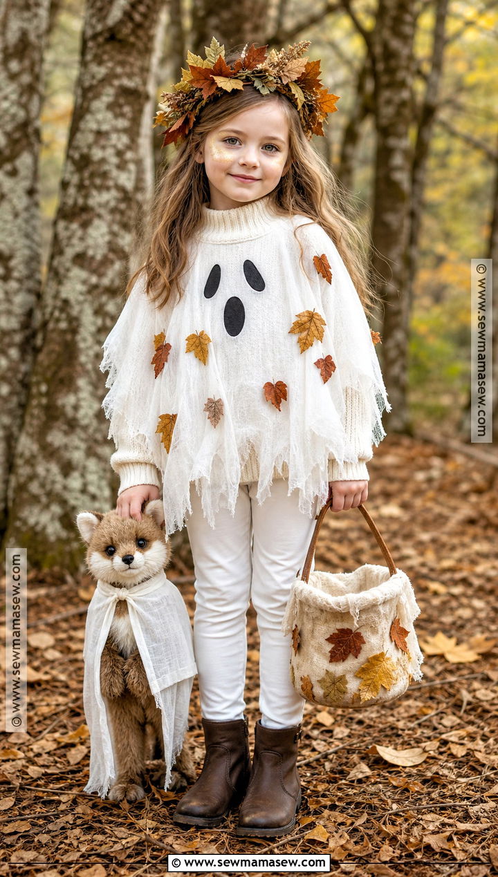 Woodland Ghost Costume - 30 kids ghost costume ideas