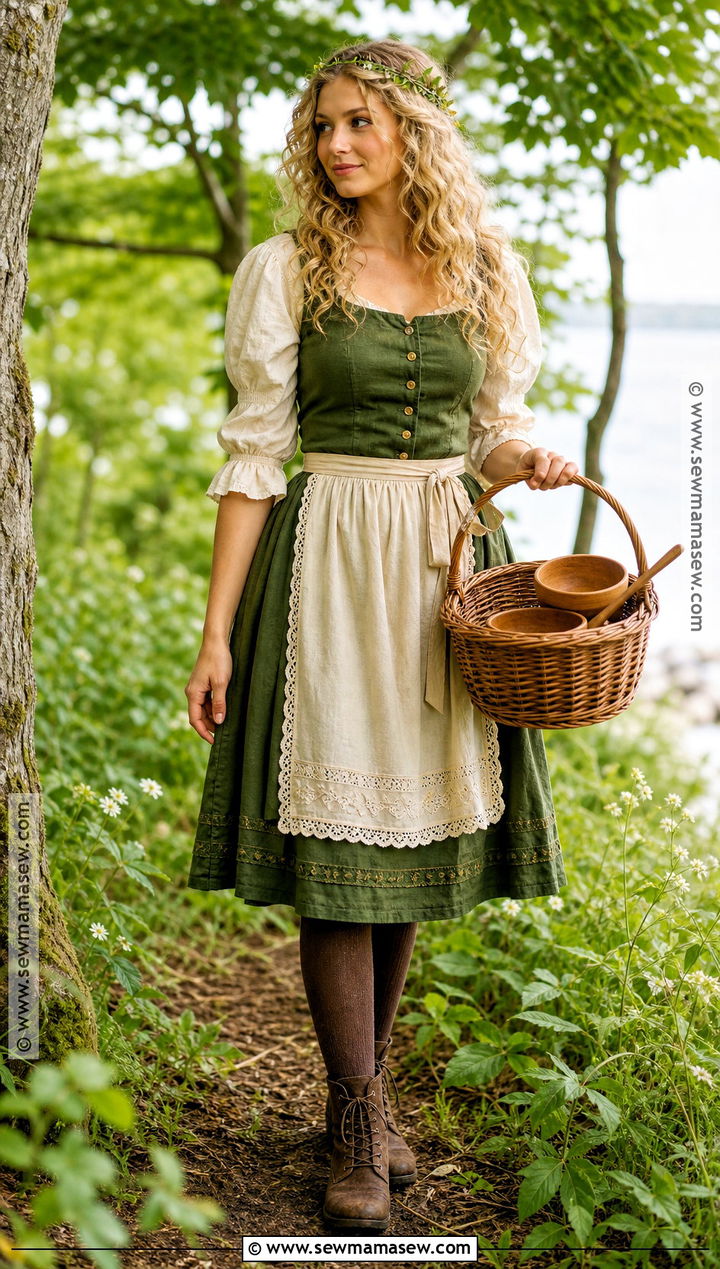 Woodland Goldie Locks Costume With Green Dress - 35 goldie locks costume ideas