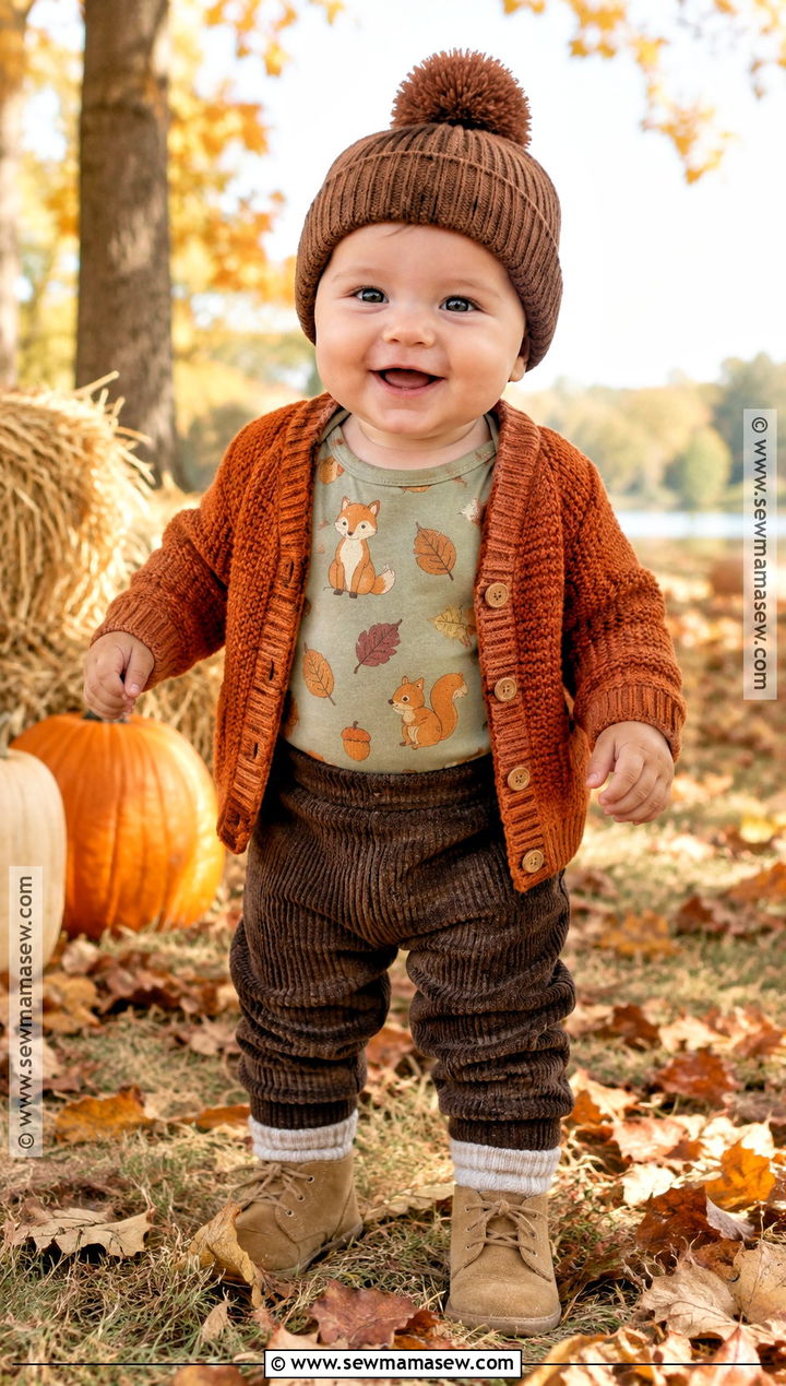 Woodland Thanksgiving Onesie Outfit - 20 thanksgiving onesie ideas