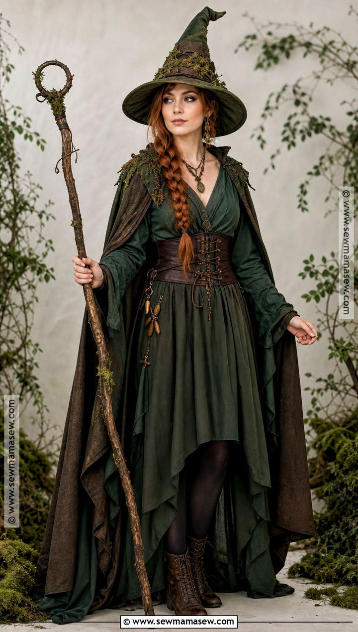 Woodland Witch Costume - 45 witch halloween costume ideas