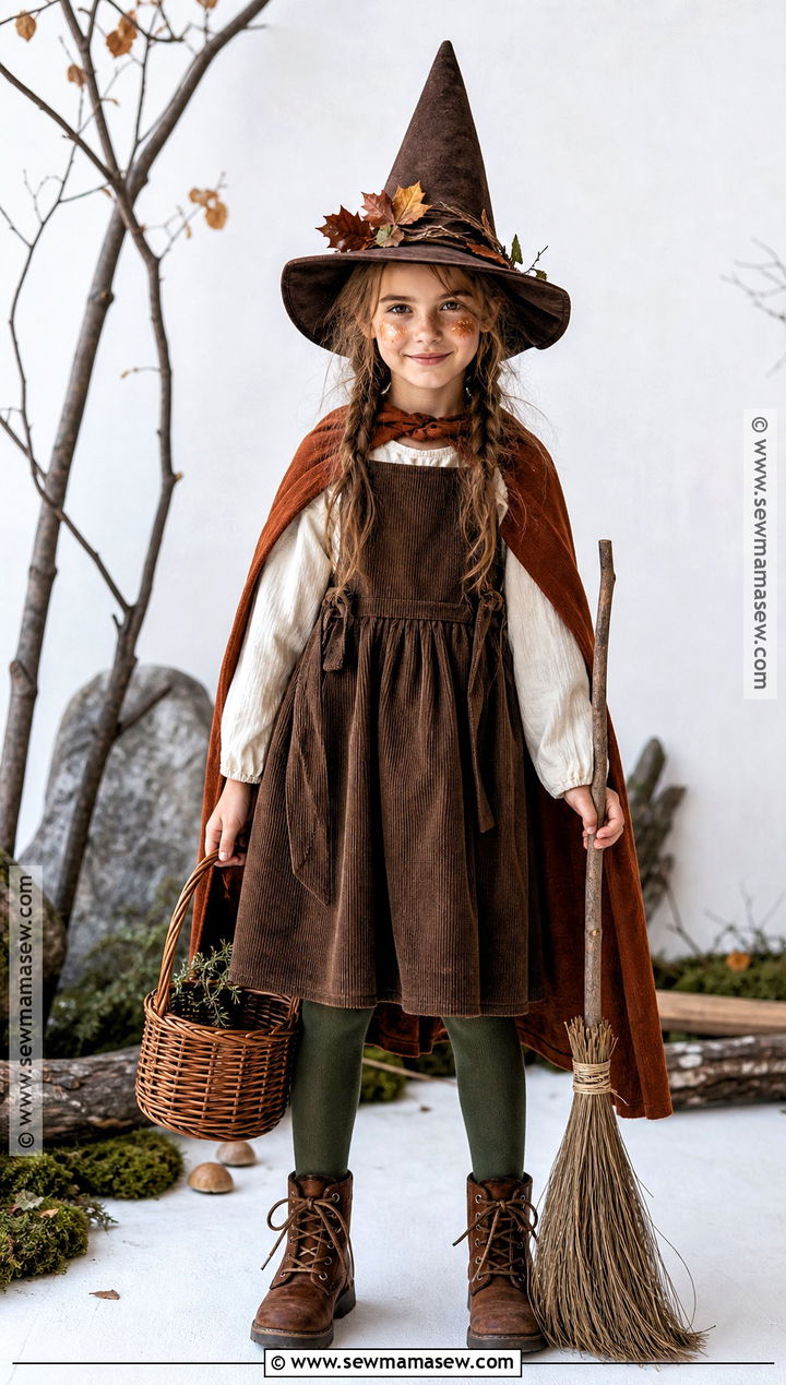 Woodland Witch Costume - 30 kids witch costume ideas