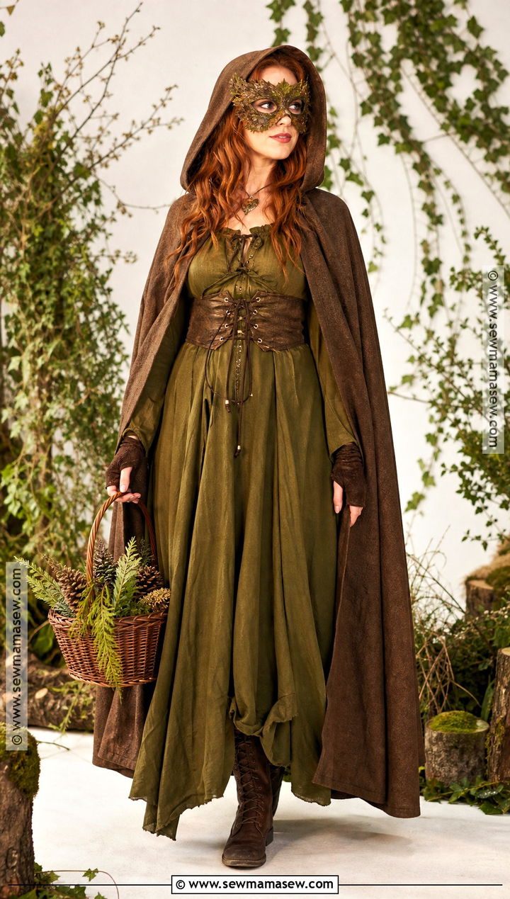 Woodland Witch Mask Costume - 30 witch mask ideas