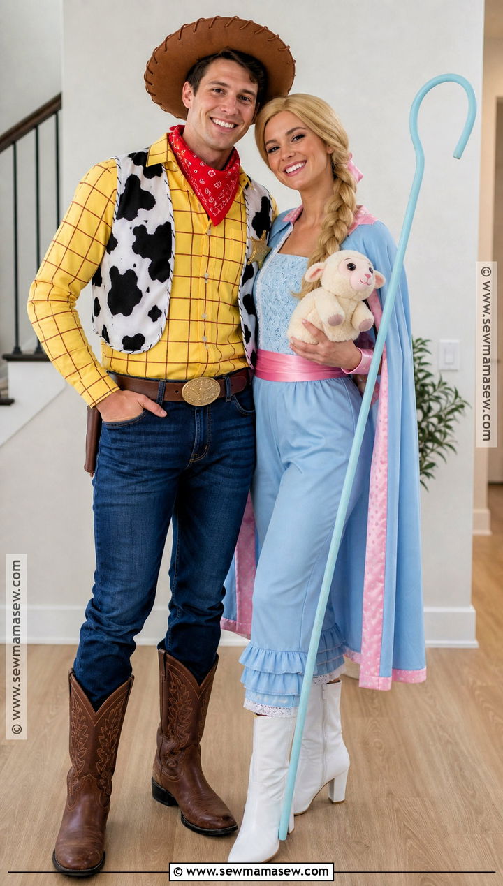 Woody And Bo Peep Costume - 30 movie costume ideas for couples