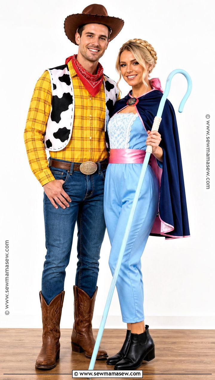 Woody And Bo Peep Couple Costume - 30 couples costumes ideas