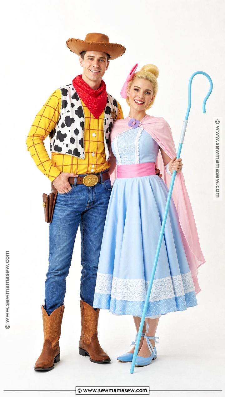 Woody And Bo Peep Couple Costume - 50 couple costumes for halloween