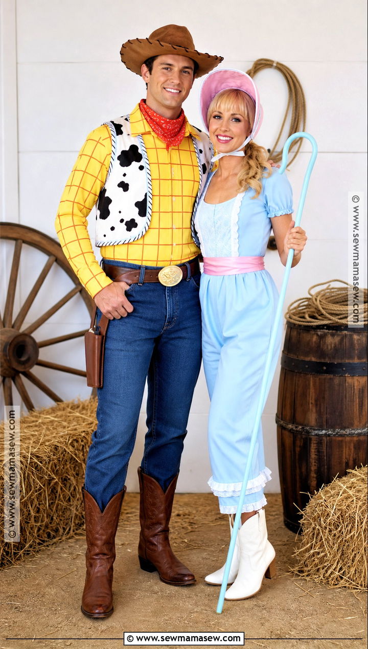 Woody And Bo Peep Couple Costume - 50 couples costume ideas