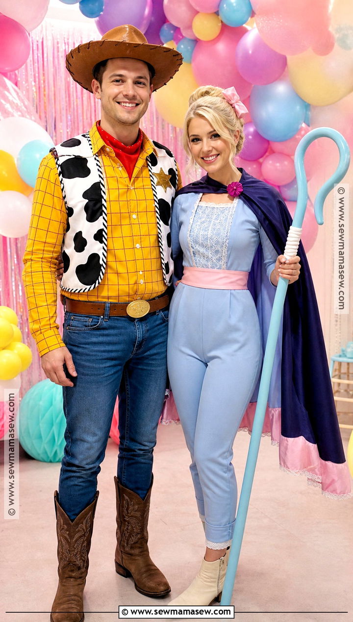 Woody And Bo Peep Couple Costume - 35 woody toy story costume ideas