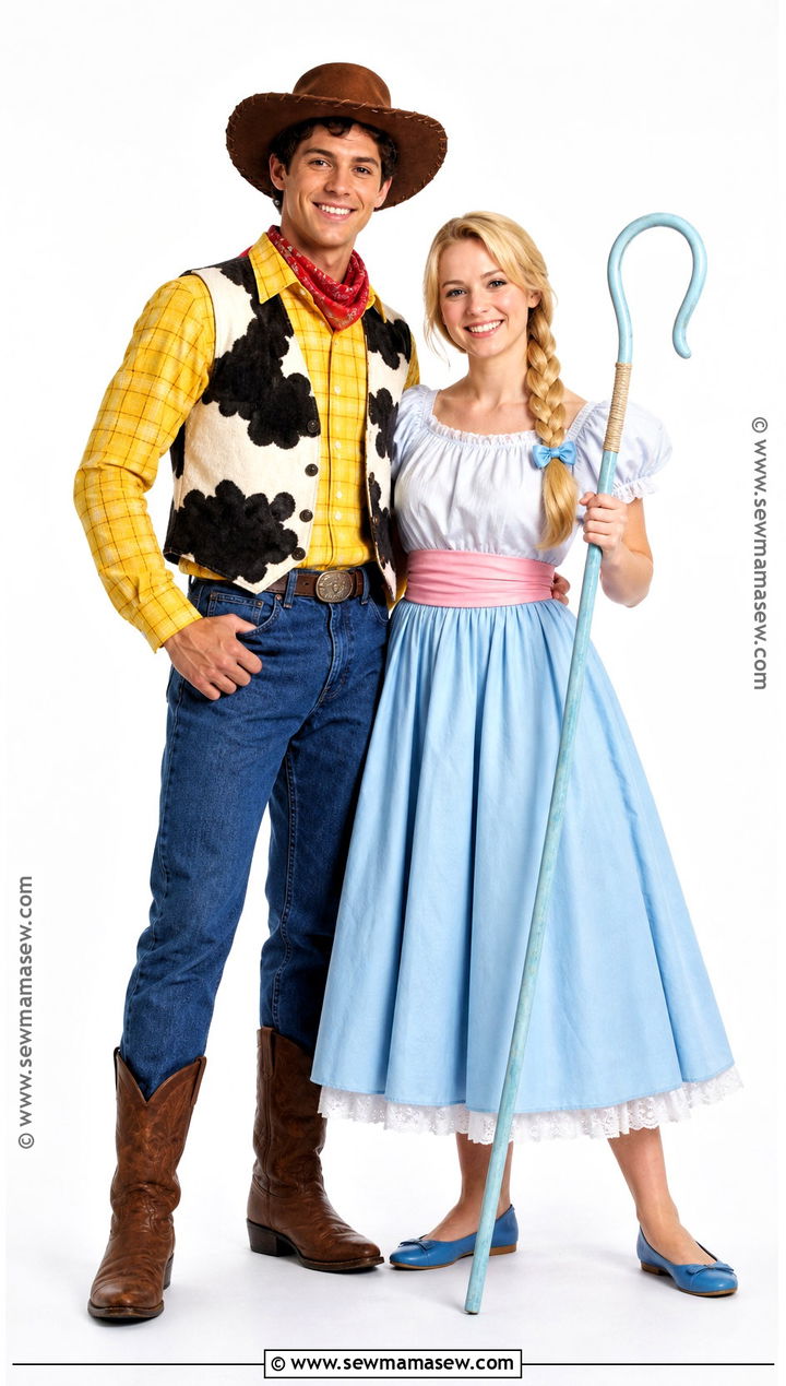 Woody And Bo Peep Couple Costume - 30 couple costumes cute