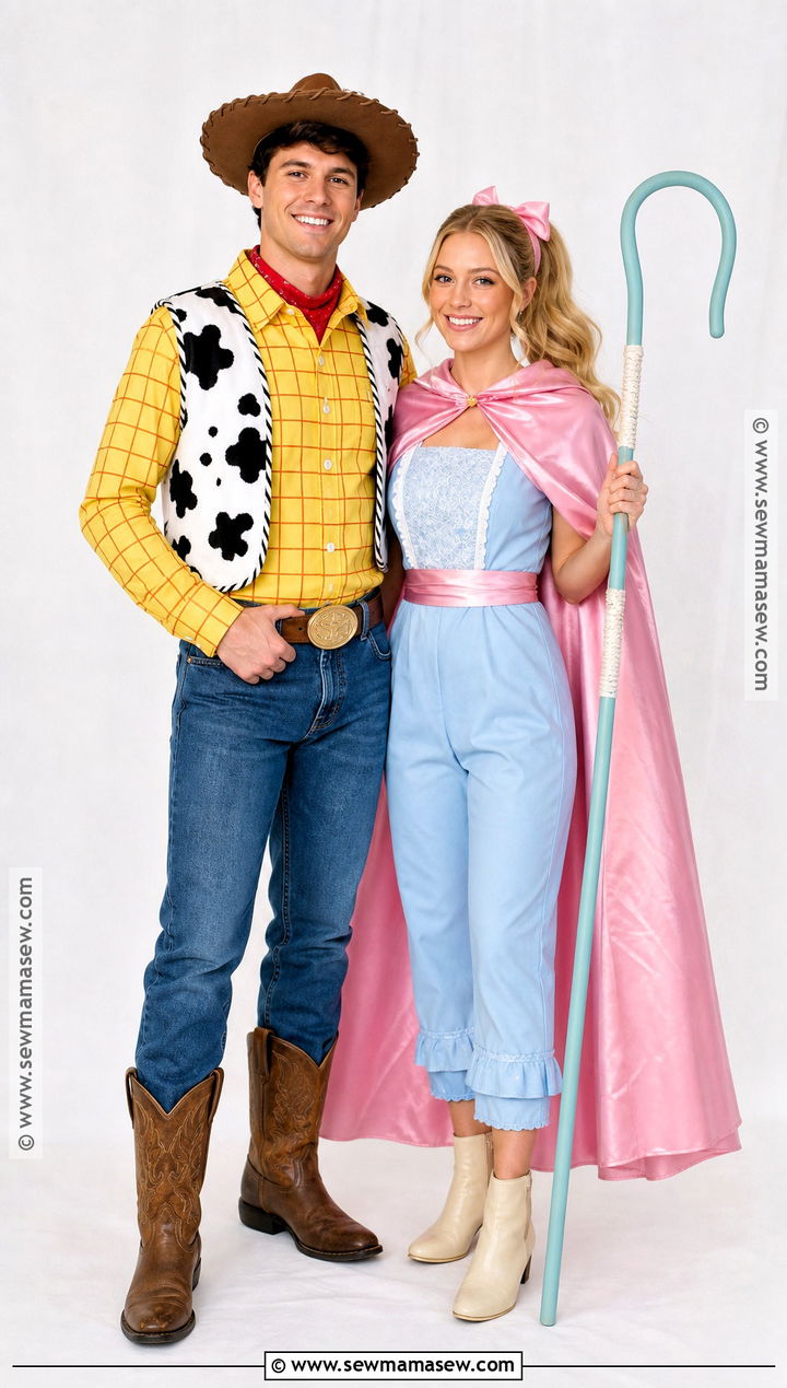 Woody And Bo Peep Couples Costume - 35 cute couples costumes for halloween