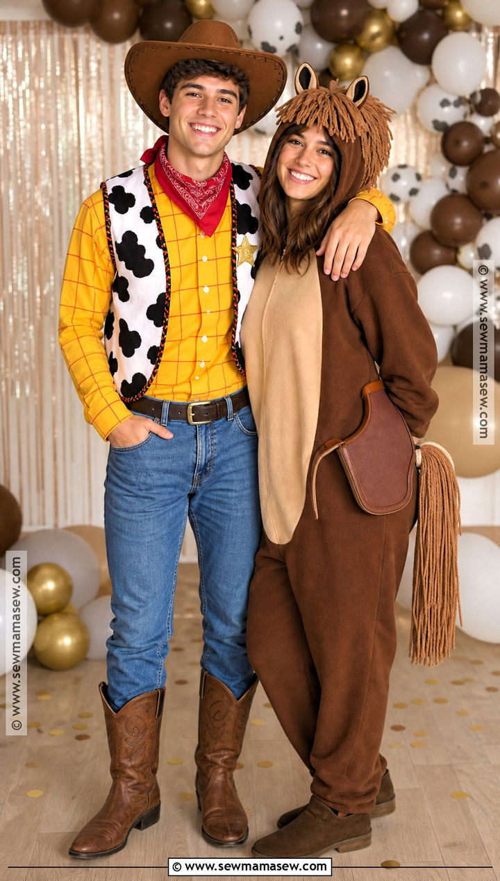 Woody And Bullseye Duo Costume - 35 woody toy story costume ideas