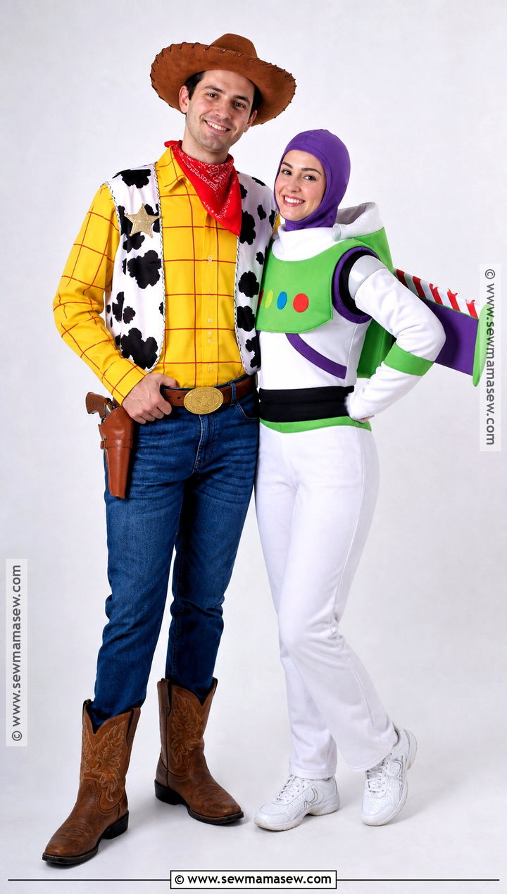 Woody And Buzz Costume - 35 iconic duo halloween costumes