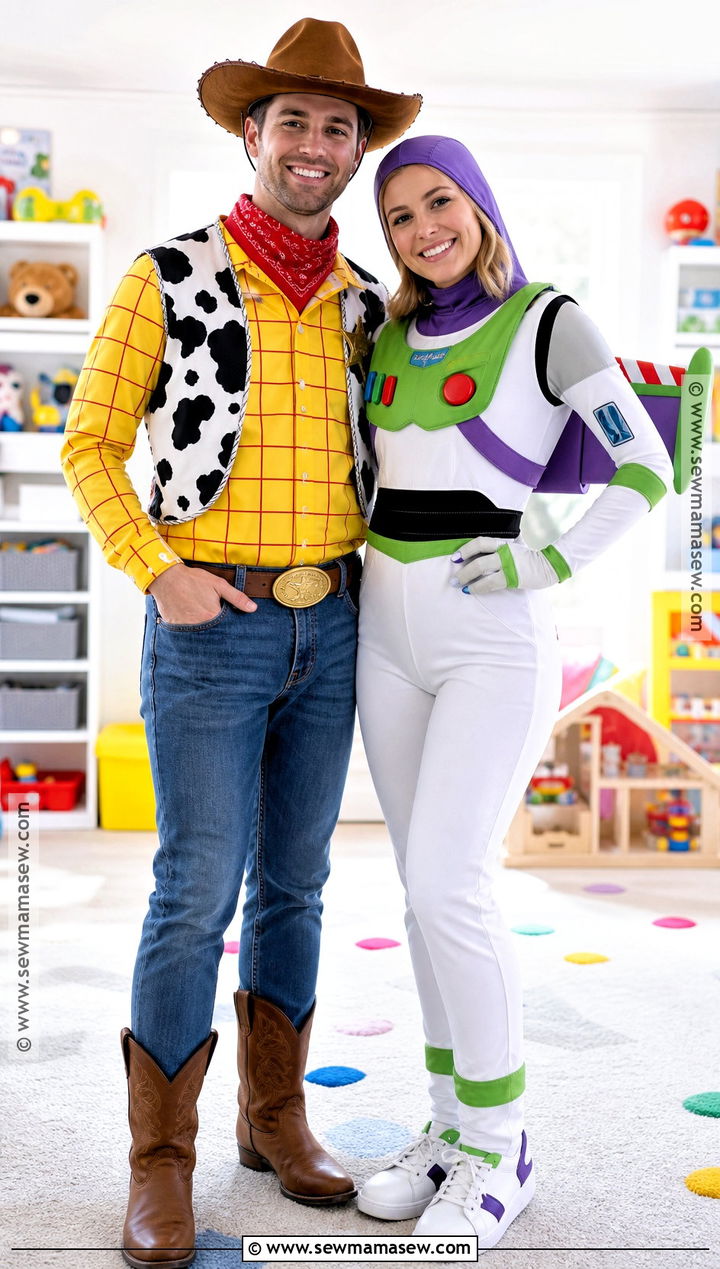 Woody And Buzz Couple Costume - 40 toy story halloween costumes