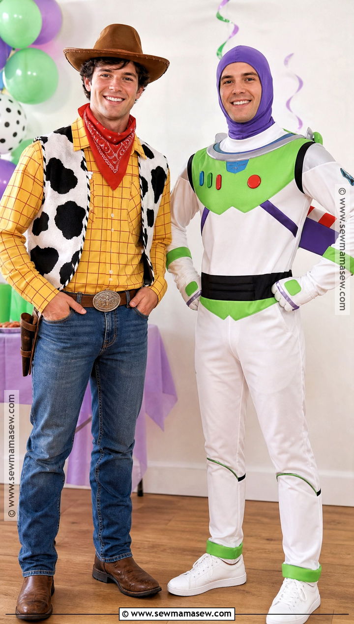Woody And Buzz Friend Costume - 30 friend halloween costumes two