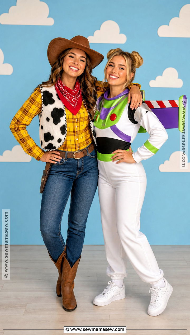 Woody And Buzz Lightyear BFF Costume - 30 Bff Costume Ideas For 2