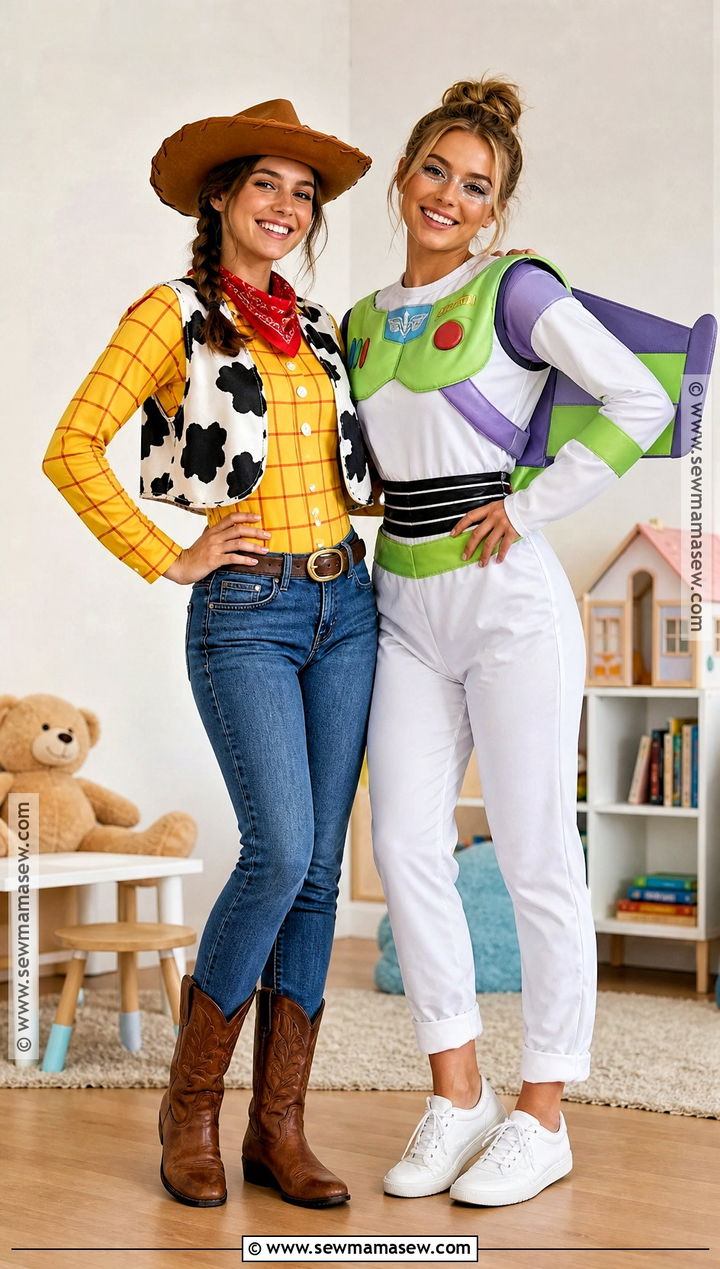 Woody And Buzz Lightyear Costume - 35 best friends halloween costumes