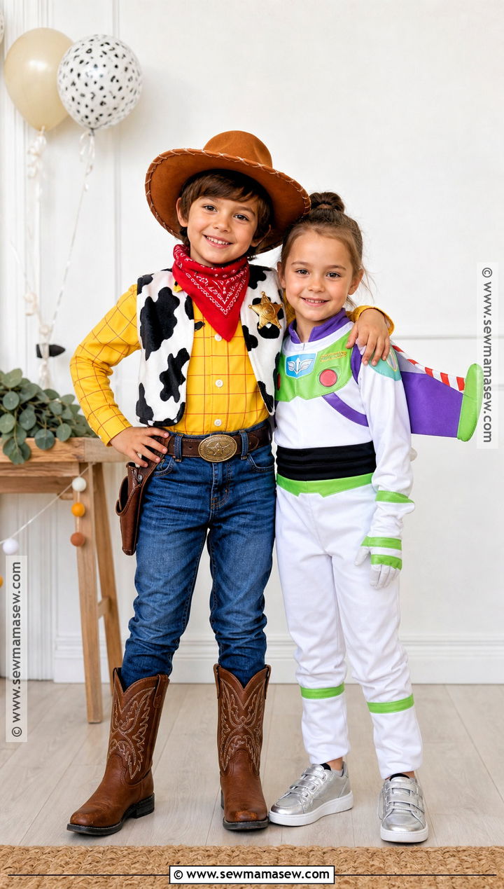 Woody And Buzz Lightyear Sibling Costume - 35 sibling costume ideas