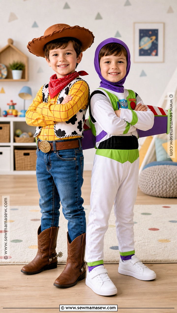 Woody And Buzz Lightyear Twin Costume - 30 twins halloween costumes