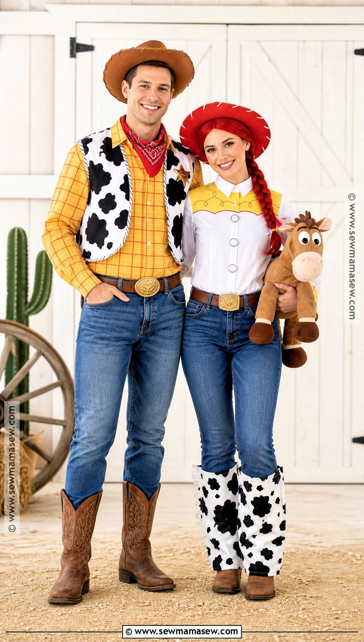 Woody And Jessie Costume - 50 couples halloween costume ideas