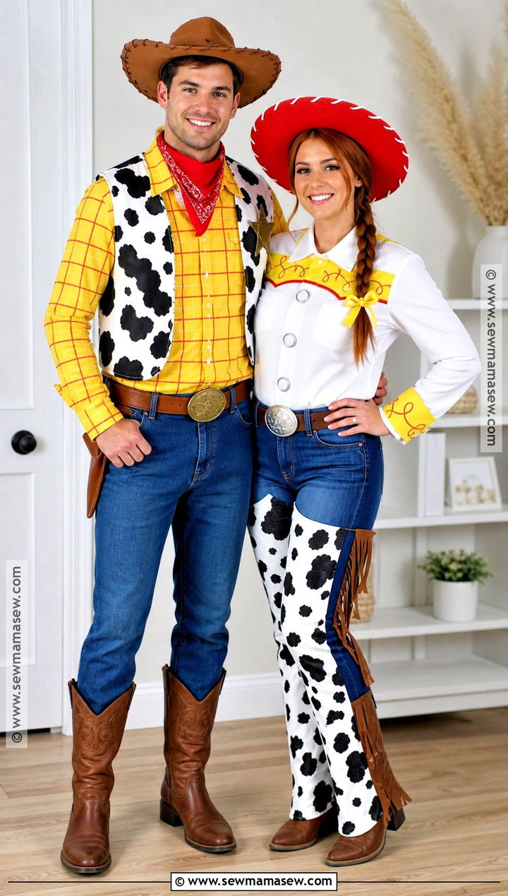 Woody And Jessie Couple Costume - 35 easy halloween costumes for couples