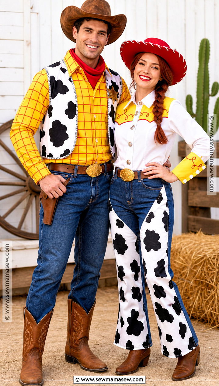Woody And Jessie Couple Costume - 40 couple costume ideas