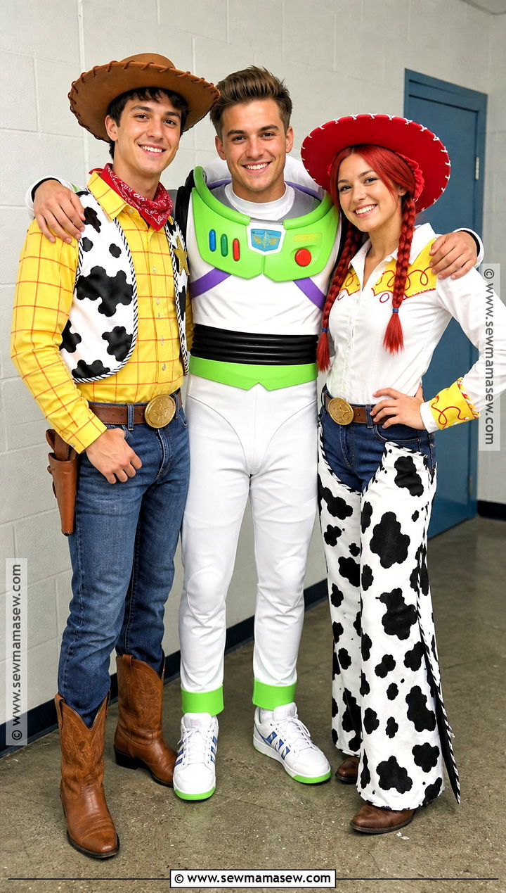 Woody Buzz And Jessie Toy Story Group Costume - 35 toy story group costume ideas