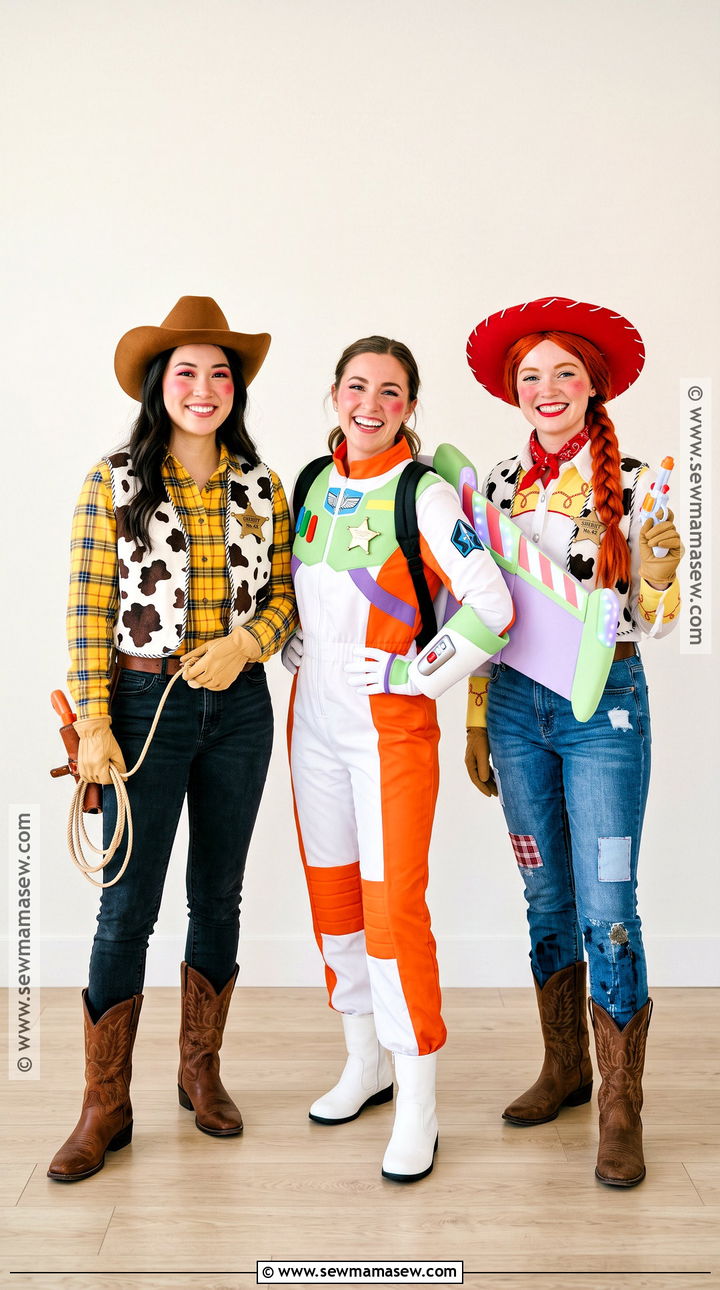 Woody Buzz And Jessie Trio Costume - 30 trio dress up ideas