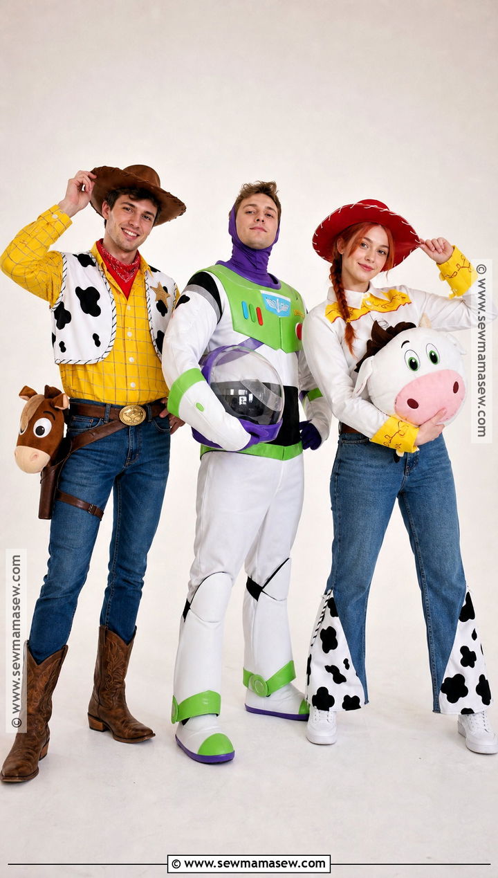 Woody Buzz And Jessie Trio Costume - 40 3 people halloween costumes