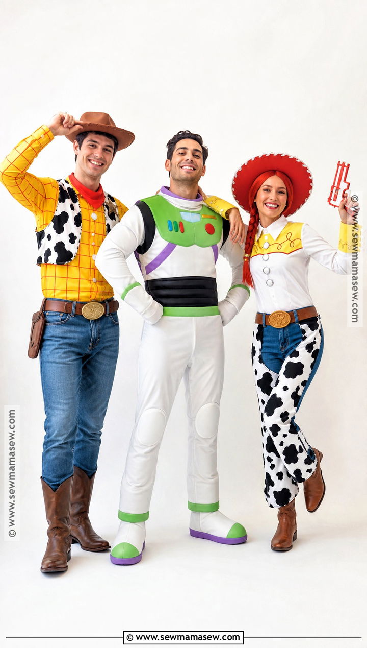 Woody Buzz And Jessie Trio Costume - 45 3 person halloween costume ideas