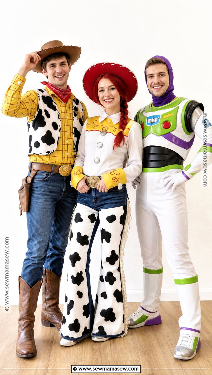 Woody Buzz And Jessie Trio Costume - 30 3 person halloween costume ideas
