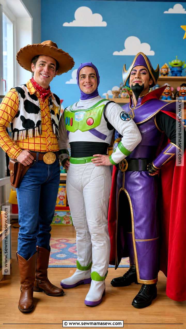 Woody Buzz And Zurg Toy Story Trio Costume - 30 Trio Halloween Costumes for Men
