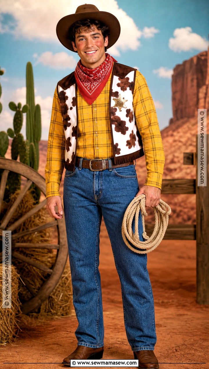 Woody Costume - 30 easy movie characters to dress up as ideas