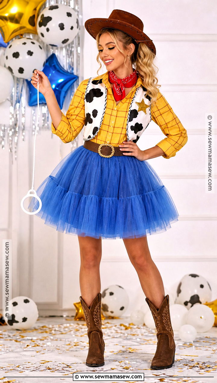 Woody Costume With Blue Tulle Skirt - 30 woody costume women's ideas