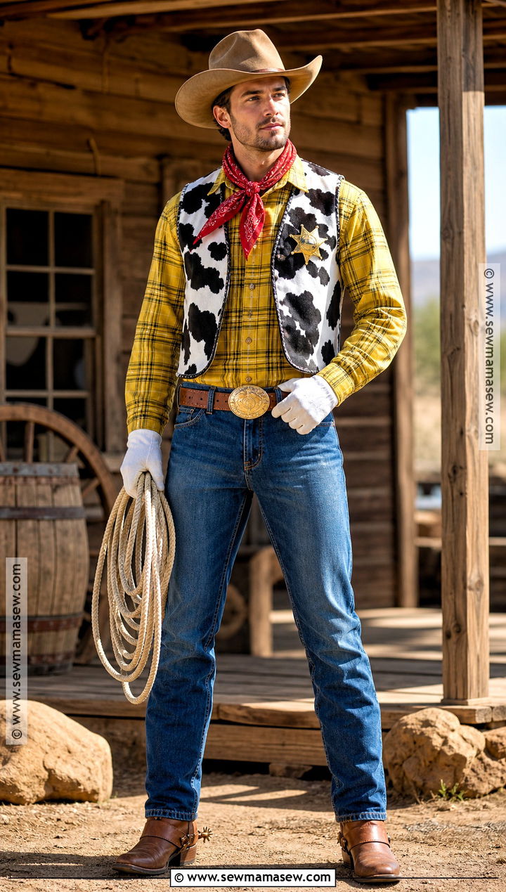 Woody Costume With Cowboy Vest - 35 disney costume ideas