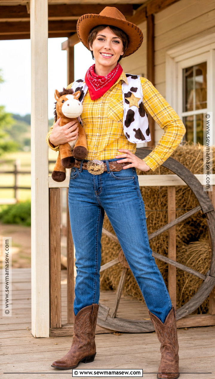 Woody Costume With Cowboy Vest - 40 disney costume ideas