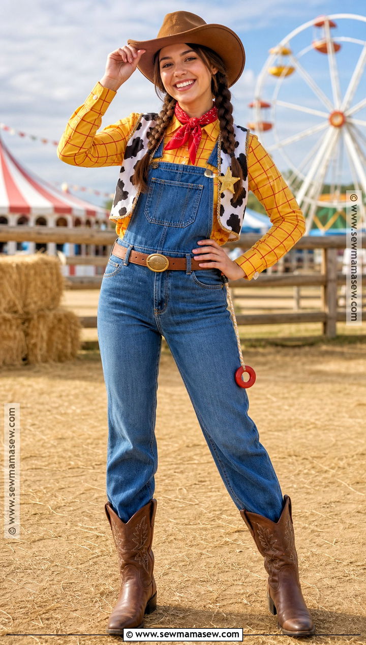 Woody Costume With Overalls - 35 woody toy story costume ideas